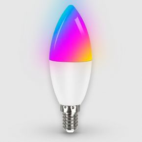Zigbee RGB+CW LED лампа E14 (Tuya smart)