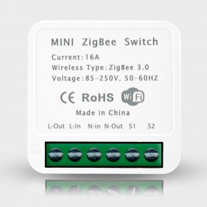 Одноканальное ZigBee реле Tuya Smart Switch MINI 16A