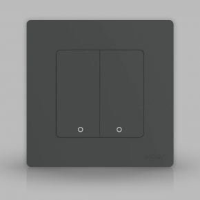 ZigBee выключатель MOES Star Ring (Серый, 2 клавиши) Tuya smart