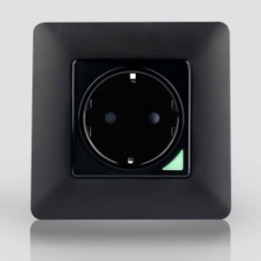 Wi-fi розетка Moes Smart Wall module socket (16А) Black
