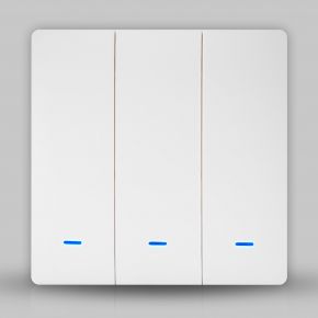 Zigbee вимикач Tuya білий (3 клавіші, без нуля)