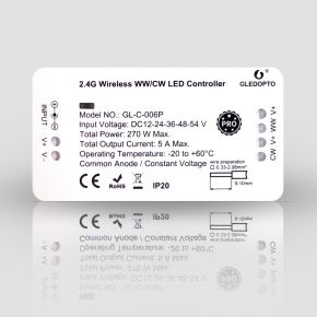 Zigbee LED контролер Gledopto WW/CW (pro) (GL-C-006P)