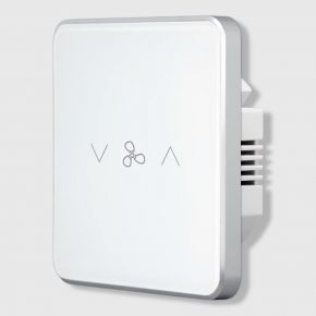 WiFi белый сенсорный регулятор скорости вентилятора Tuya