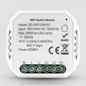 Одноканальное Wi-Fi реле с энергомониторингом Tuya 